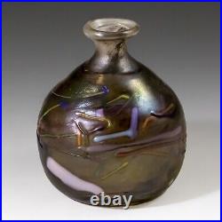 Kosta Boda Miniature Vase Iridescent withInclusions Designed By Bertil Vallien