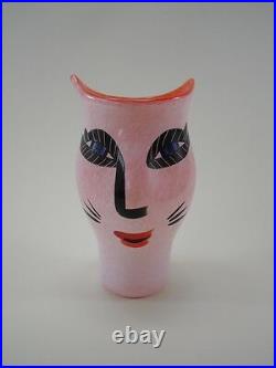 Kosta Boda Open Minds Vase Ulrica Hydman-Vallien Pink 20 cm ° C