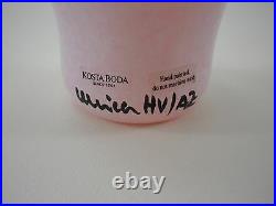 Kosta Boda Open Minds Vase Ulrica Hydman-Vallien Pink 20 cm ° C