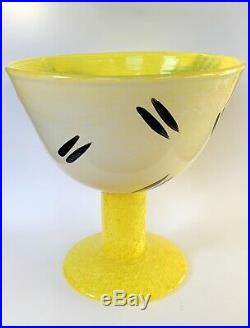 Kosta Boda Open minds Yellow Glass Vase By Ulrika Hydman From Sweden
