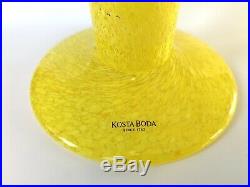 Kosta Boda Open minds Yellow Glass Vase By Ulrika Hydman From Sweden