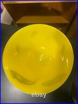 Kosta Boda Open minds Yellow Glass Vase By Ulrika Hydman From Sweden Rare
