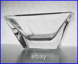 Kosta Boda PLAZA 8 Square Bowl EXCELLENT+ Thick Heavy Crystal 57848