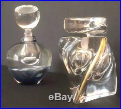 Kosta Boda Perfume Bottles Two Rare Goran Warff Designs