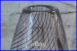 Kosta Boda Purple Art Glass Heavy Vase Lindstrand Cut Glass 1958-59 Get It Now