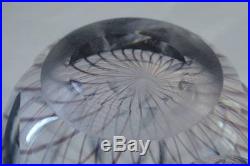 Kosta Boda Purple Art Glass Heavy Vase Lindstrand Cut Glass 1958-59 Get It Now