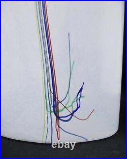 Kosta Boda Rainbow Art Glass Vase Large Signed Bertil Vallien Swedish Vintage