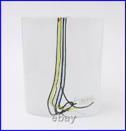 Kosta Boda Rainbow Art Glass Vase Signed Bertil Vallien Swedish Vintage #2