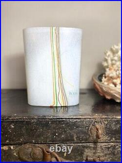 Kosta Boda Rainbow Vase Kosta Boda Glass Scandinavian Art Glass White Vase