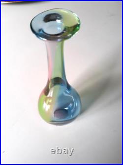 Kosta Boda Rainbow Vase by Kjell Engman SIGNED/DATED/NUMBERED Mint