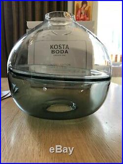 Kosta Boda Septum Vase Grey, Limited Edition, New and Unused in Original Box