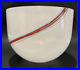 Kosta Boda Signed Bertil Vallien Frosted Art Glass Bowl Rainbow Design 58286