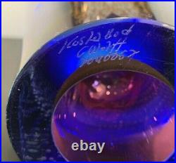 Kosta Boda Signed Goran Warff #70400577 Zoom Art Glass Vase
