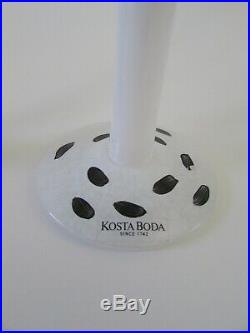Kosta Boda Signed Ulrica Hydman Vallien 1980's Open Minds Face Glass Goblets