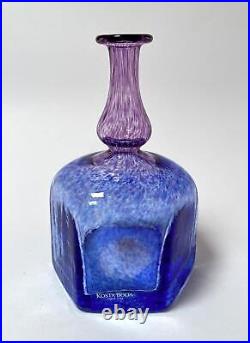 Kosta Boda Sweden Antikva Art Glass Vase Bertil Vallien Artist Collection Signed