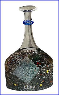Kosta Boda Sweden Bertil Vallien Art Glass Satellite Bottle Vase 7 EUC Perfect