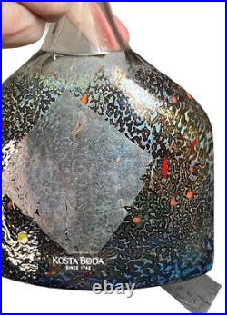 Kosta Boda Sweden Bertil Vallien Art Glass Satellite Bottle Vase 7 EUC Perfect