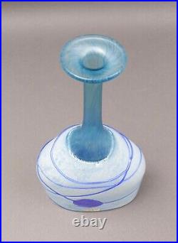 Kosta Boda Sweden Bertil Vallien Galaxy Blue Art Glass Bottle Vase Large 10