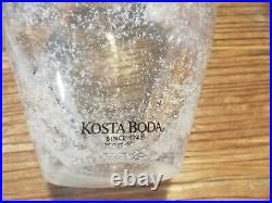 Kosta Boda Sweden Design Glass Vase 19cm SIGNED MCM