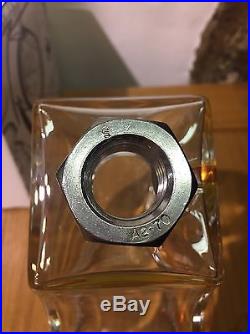 Kosta Boda Sweden Glass Macho Decanter Kjell Engman 7080011 Brown& Clear REDUCED
