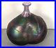 Kosta Boda Sweden glass vase Bertil Vallias volcano buttocks purple 24 cm height