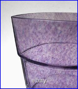 Kosta Boda Swedish Art Glass Vase Purple Mezzo Scandinavian Ann Wahlstrom