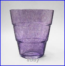 Kosta Boda Swedish Art Glass Vase Purple Mezzo Scandinavian Ann Wahlstrom