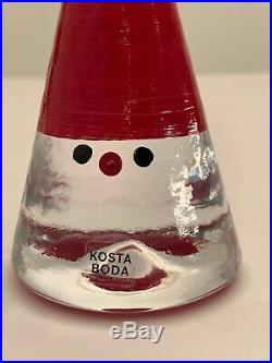 Kosta Boda Swedish/Scandinavian Retired Noel Santa Figures (2) 4 & 6 Ex. Cond