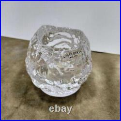 Kosta Boda Switzerland Snowball Glass Candle Holder Collectables