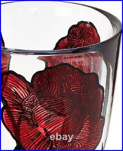 Kosta Boda Tattoo Vase, Red Art