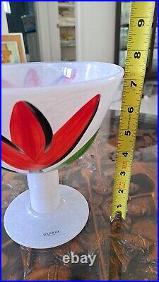 Kosta Boda Tulip Glass Vase Signed by Ulrica Hydman-Vallien (4/E)
