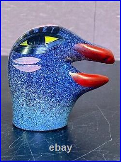 Kosta Boda Ulrica Hydman Vallien 1989 Glass Birdy Sculpture Signed & numbered