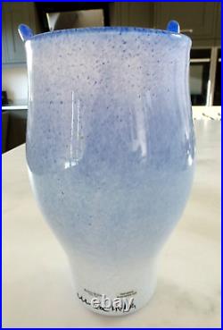 Kosta Boda Ulrica Hydman-Vallien glass Open Minds Vase Large Version Stunning