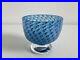 Kosta Boda Vase Bowl Glass Design Cirrus by Bertil Vallien Signed Blue Art