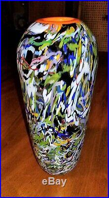 Kosta Boda Vase by Bertil Vallien Art Mid Century Modern Glass Signed No. 48825