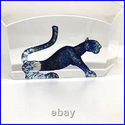 Kosta Boda Viewpoints Panther by Bertil Vallien Signed Art Glass Sculpture 99517