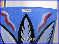 Kosta Boda Vintage Art Glass Vase Ulrica Hydman Vallien Moon Flower Design 1997