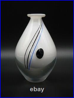 Kosta Boda White Art Glass Bud Vase