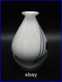 Kosta Boda White Art Glass Bud Vase