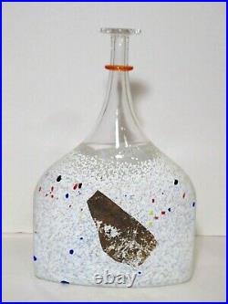 Kosta Boda White Satellite Bottle Vase, Bertil Vallien, 28 cm High. Excellent
