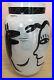 Kosta Boda White/black Signed Ulrica H V Caramba Vase