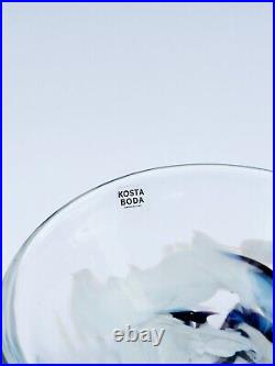 Kosta Boda of Sweden. Pair of blown glass bowls by Anna Ehrner