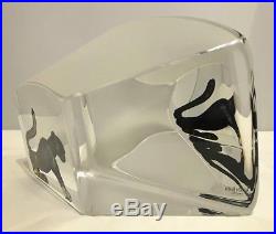 Kosta Bodaby Bertil VallienSwedenViewpoints SeriesArt GlassPanther#7099517