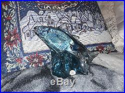 Kosta Reijmyre Paul Hoff Slominski glass figurine WWF animals fish Trachurus