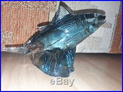 Kosta Reijmyre Paul Hoff Slominski glass figurine WWF animals fish Trachurus