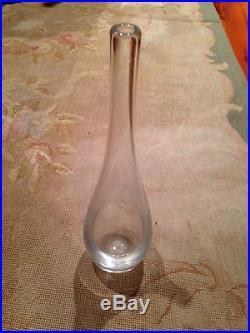 Kosta Signed Lh 1170 Clear Glass Tall Vase Designed Vicke Lindstrand Sweden Art