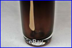 Kosta Sigurd Persson. Unik Vase In Brown And Yellow. Very Rare