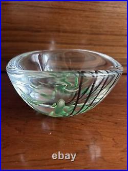 Kosta Vicke Lindstrand 1950s Art Glass bowl (Kosta Boda) Scandinavian glass