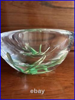 Kosta Vicke Lindstrand 1950s Art Glass bowl (Kosta Boda) Scandinavian glass