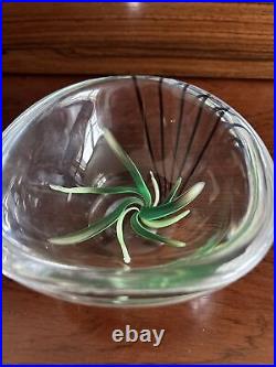 Kosta Vicke Lindstrand 1950s Art Glass bowl (Kosta Boda) Scandinavian glass